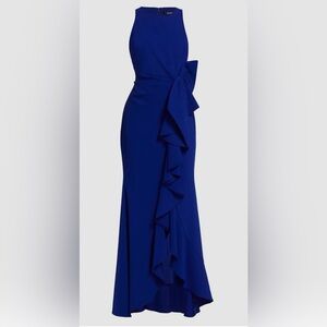 Mishka Royal Blue Asymmetrical long dress size 6